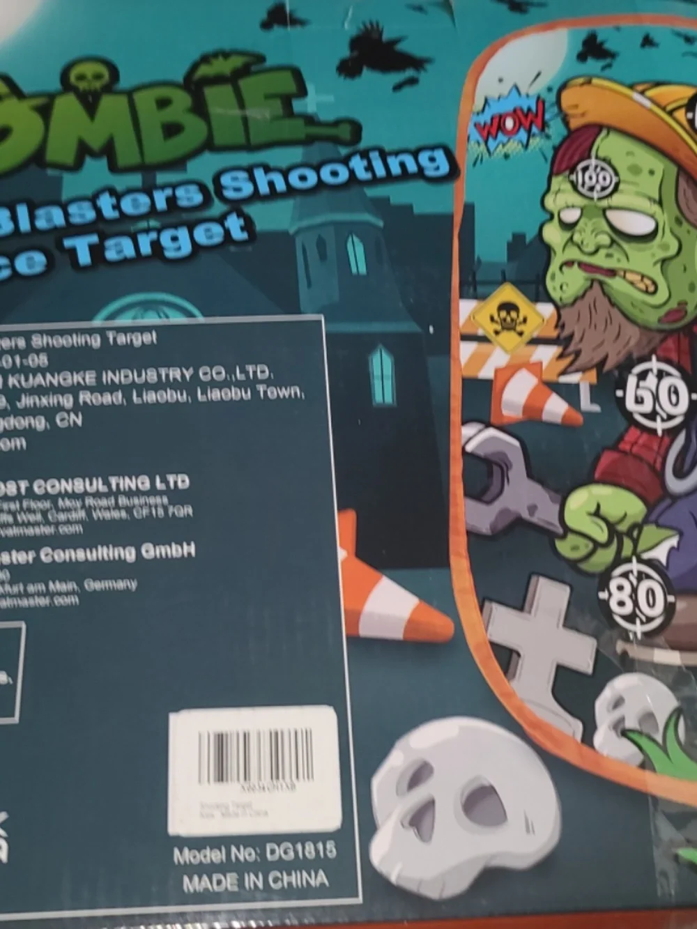 Quanquer Kids Zombie Shooting Practice Target Toy - Compatible with Nerf Gun